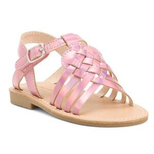 NWT CUPCAKES & CASHMERE Girl Pink Strappy Sandals